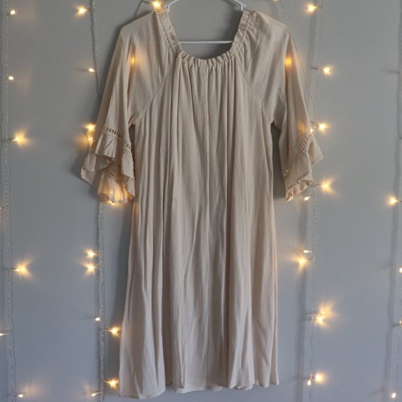 Boho Flowy Nude Dress | 082 - Picture 5 of 5